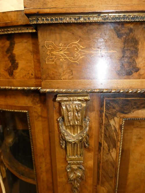 INLAID WALNUT CREDENZA - ADDITIONAL PHOTO 2