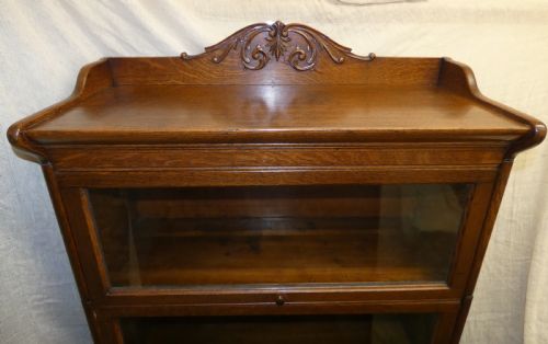 OAK STACKING BOOKCASE SECTIONAL BOOKCASE - ADDITIONAL PHOTO 1