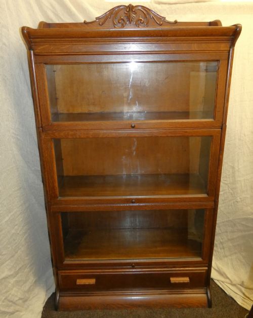 OAK STACKING BOOKCASE SECTIONAL BOOKCASE - ADDITIONAL PHOTO 3