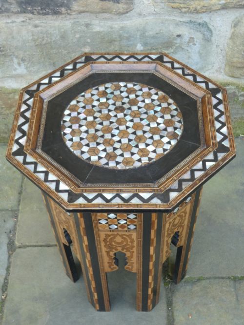 fig 1. Inlaid Moorish table - Liberty & Co.