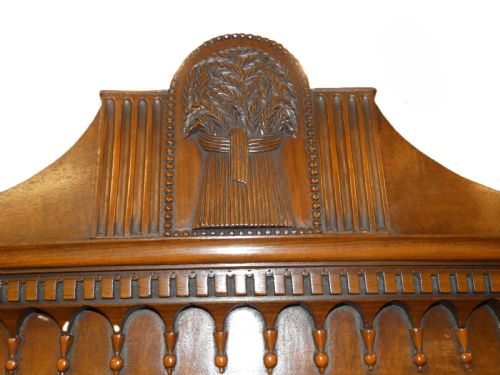 EDWARDS ROBERTS BOW FRONT MAHOGANY CHEST ON CHEST - ADDITIONAL PHOTO 1