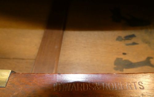 EDWARDS ROBERTS BOW FRONT MAHOGANY CHEST ON CHEST - ADDITIONAL PHOTO 6