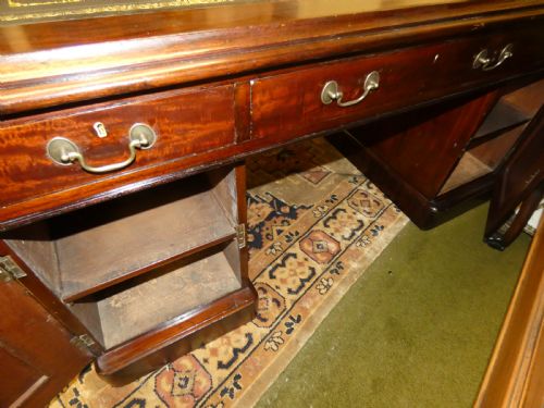 MAHOGANY PARTNERS DESK - ADDITIONAL PHOTO 6
