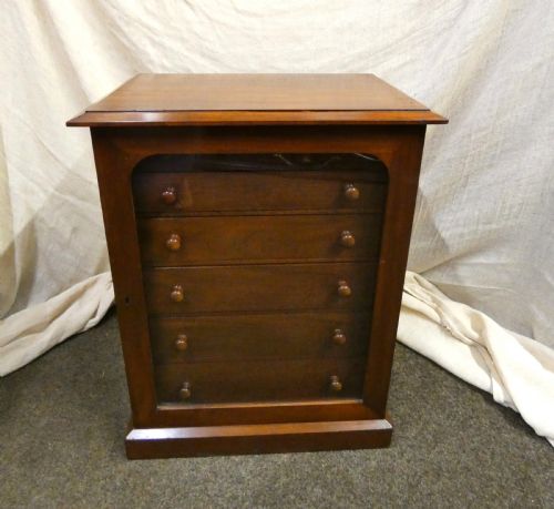 MAHOGANY COLLECTORS CABINET SPECIMEN CABINET