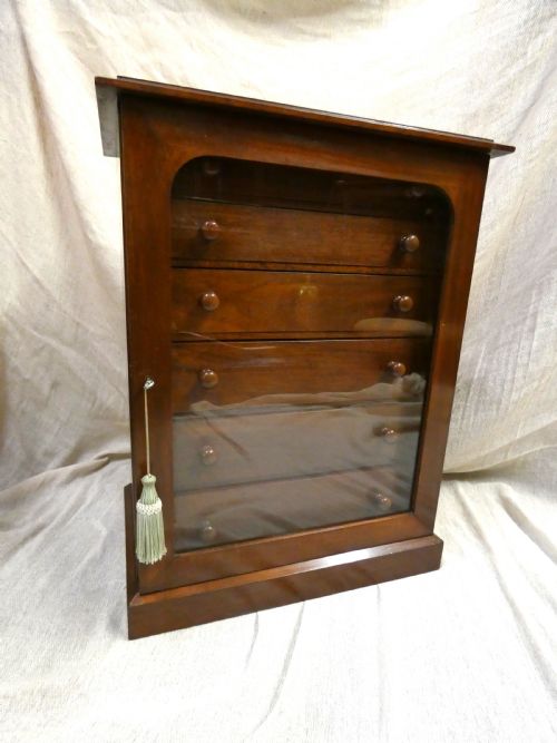 MAHOGANY COLLECTORS CABINET SPECIMEN CABINET - ADDITIONAL PHOTO 1