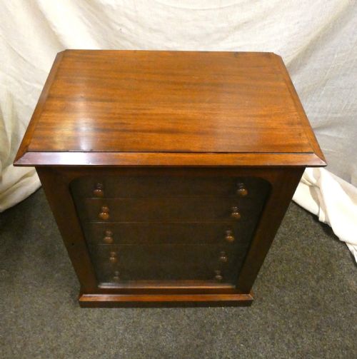 MAHOGANY COLLECTORS CABINET SPECIMEN CABINET - ADDITIONAL PHOTO 3