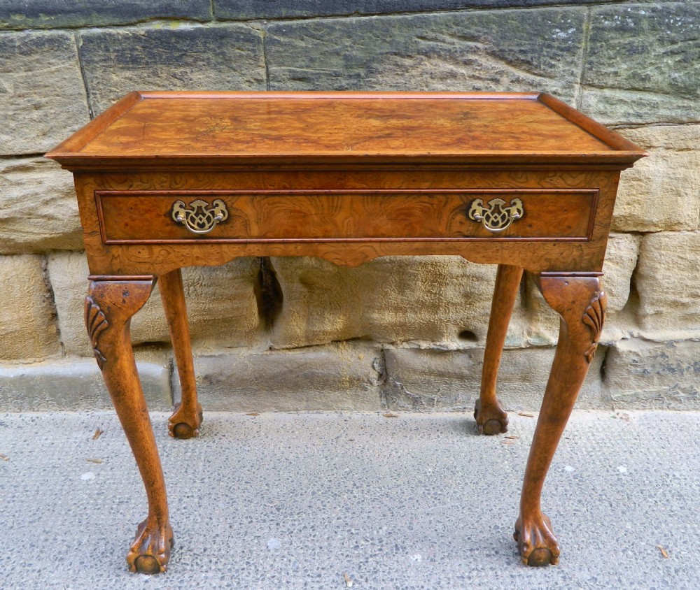 walnut silver table