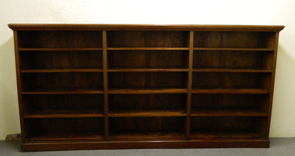 large mahogany bookcase