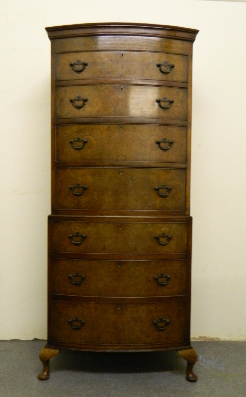 walnut chest on chest