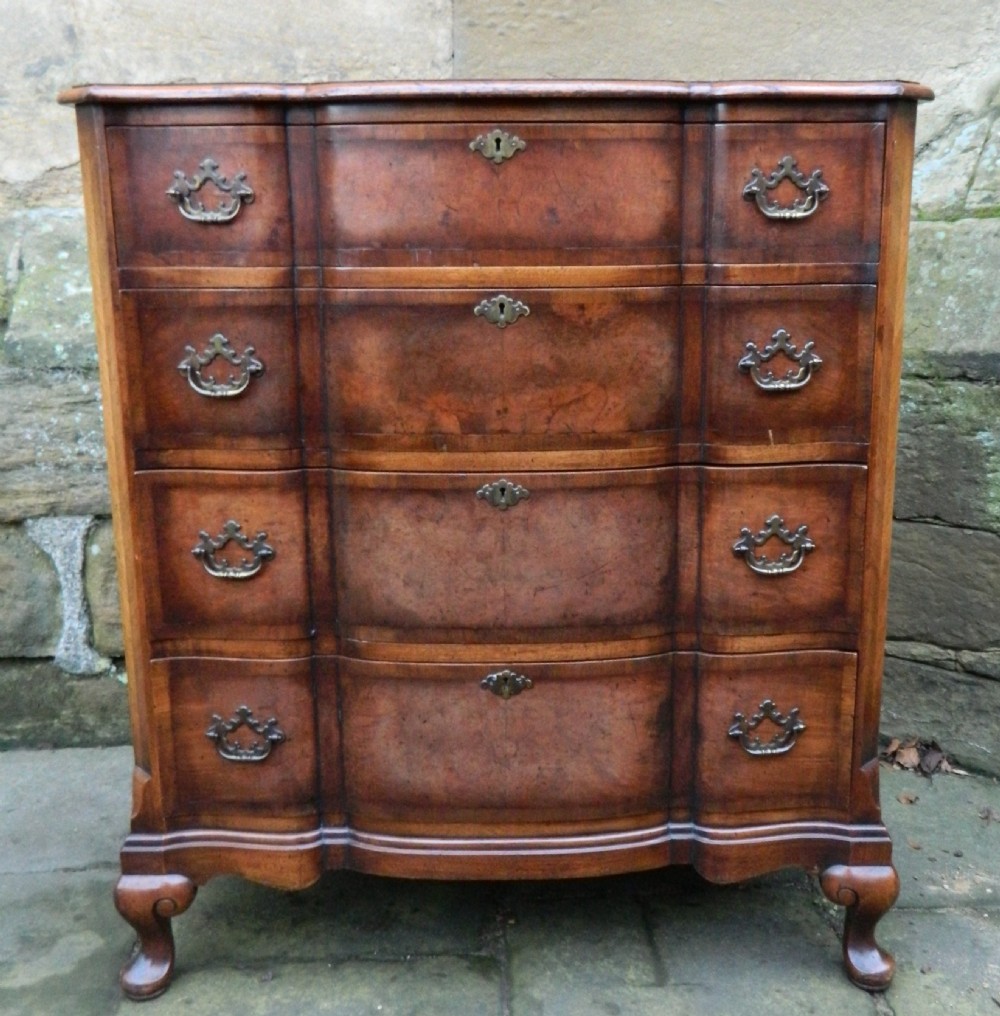 waring & gillows walnut chest of drawers