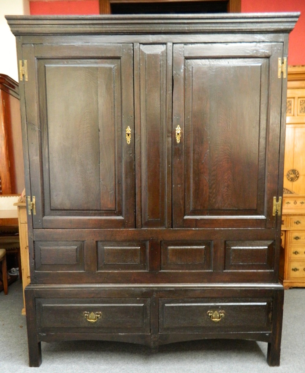 oak livery cupboard