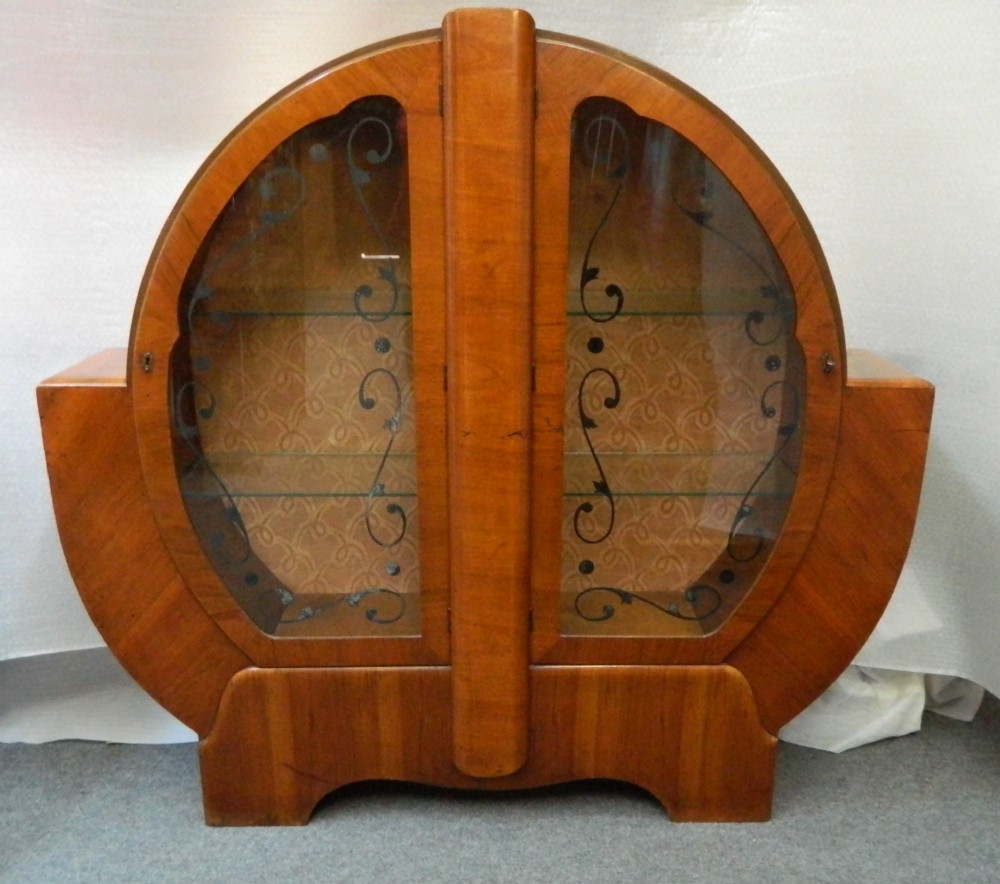 art deco display cabinet
