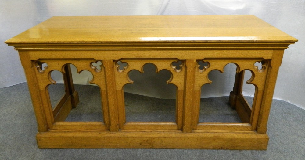oak altar table
