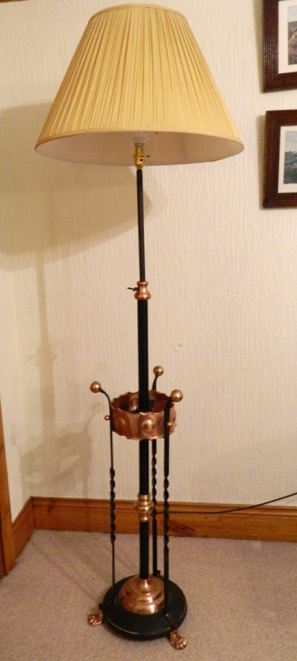 arts & crafts adjustable standard lamp