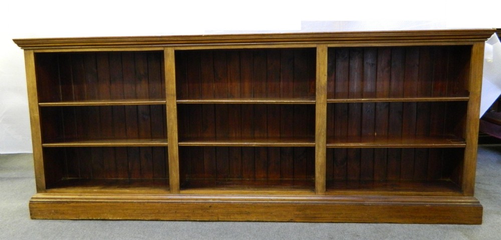 large mahogany bookcase
