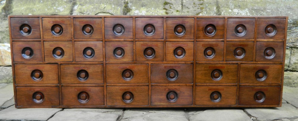 large set of chemists drawers