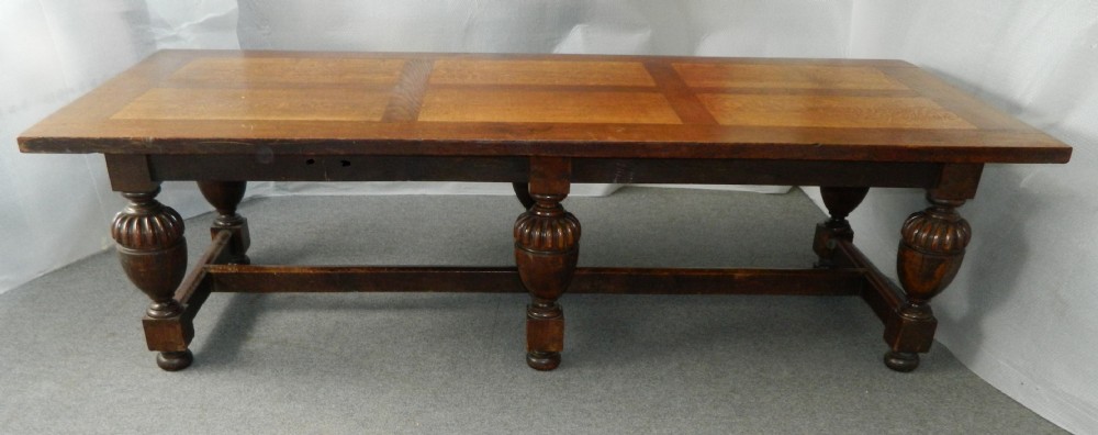 large oak refectory table