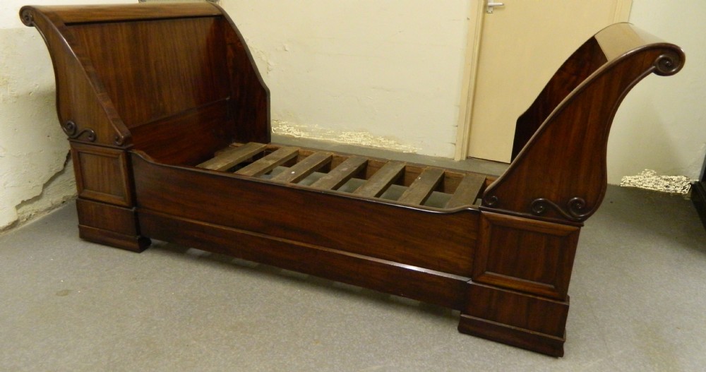 mahogany french empire bed