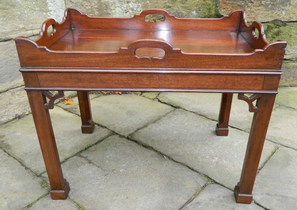 mahogany tray top table