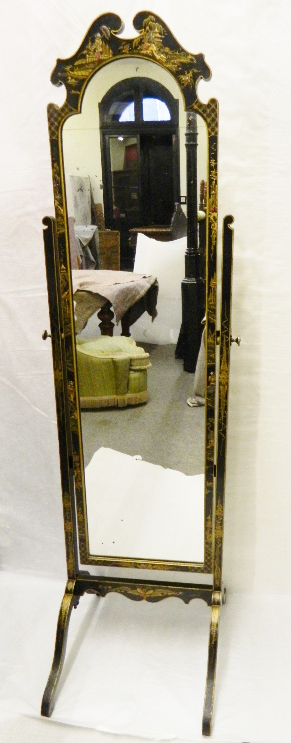chinoiserie cheval mirror