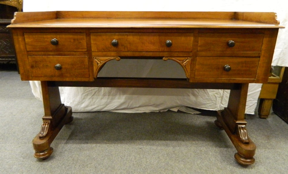 regency mahogany writing table