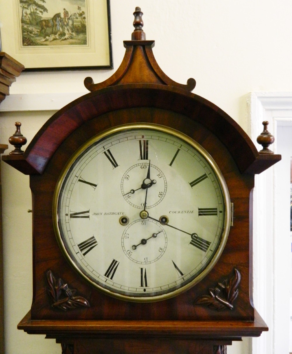 mahogany 8 day longcase clock