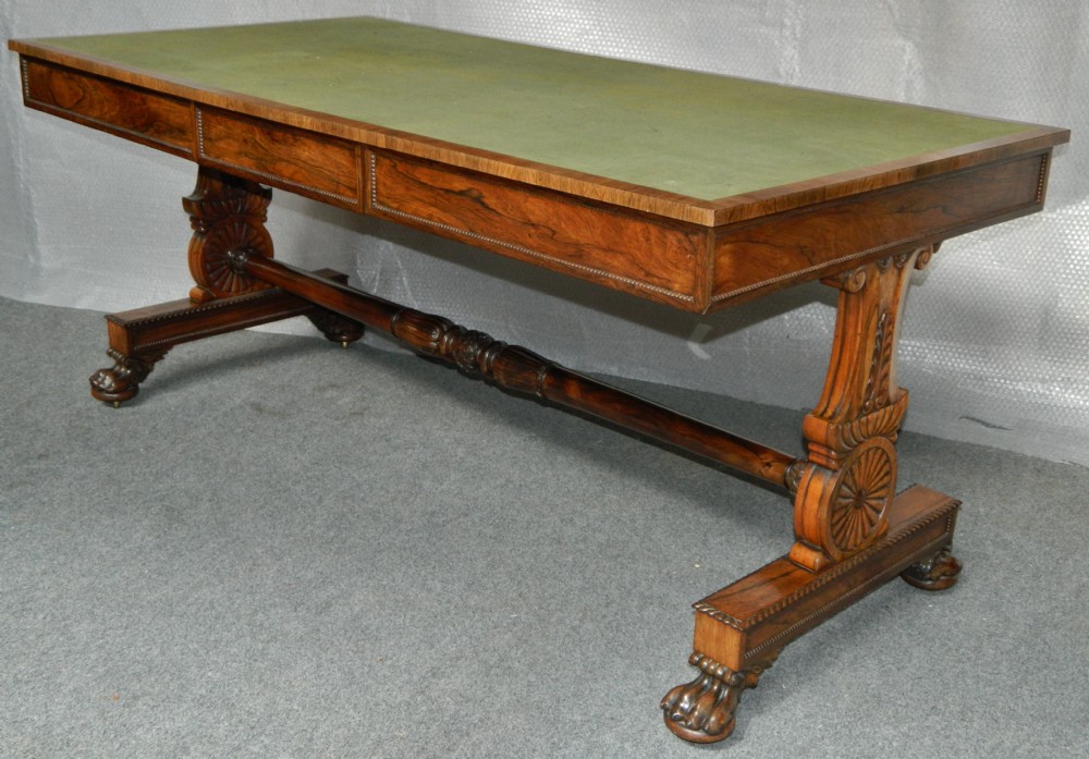 fine quality rosewood library table
