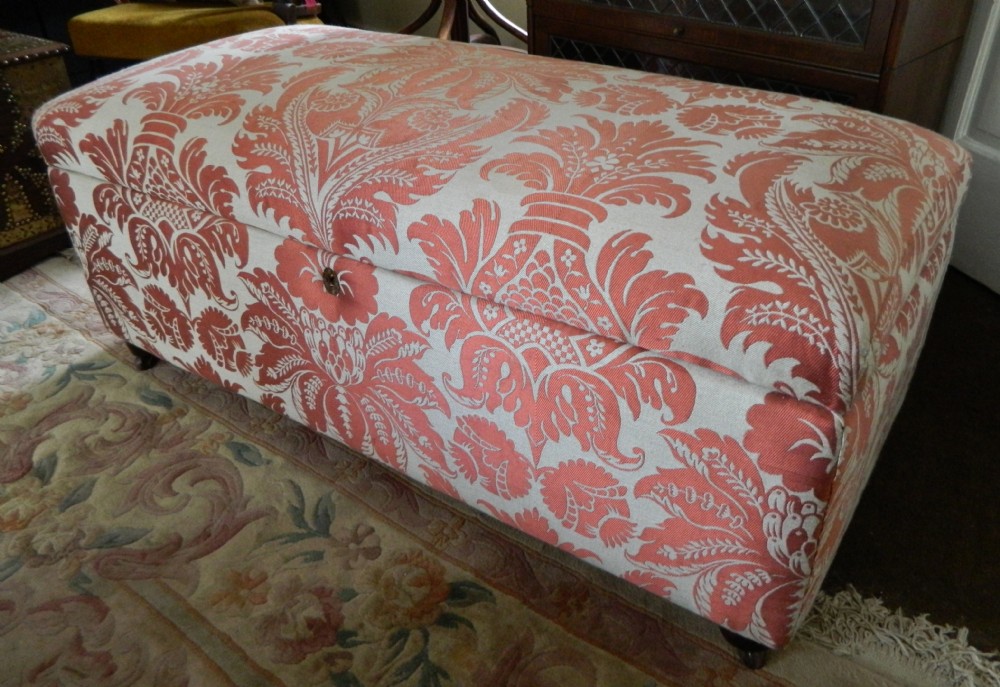 large Victorian ottoman