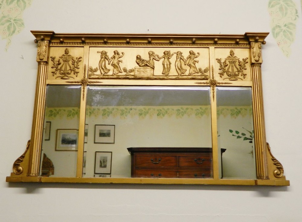 gilt overmantel mirror