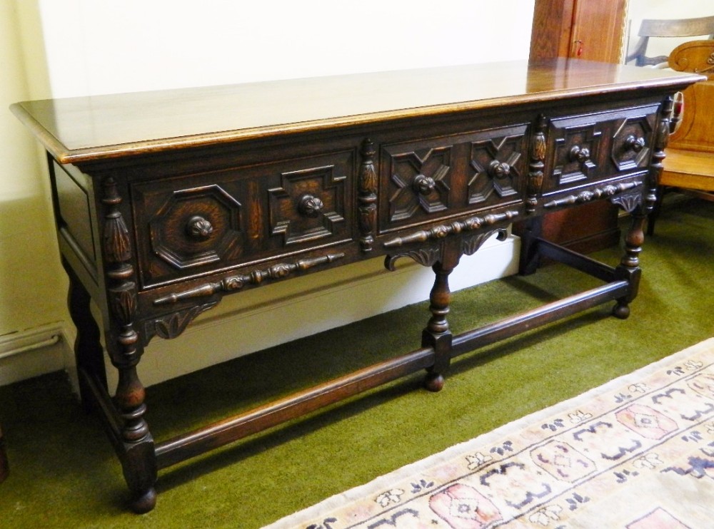 oak dresser base