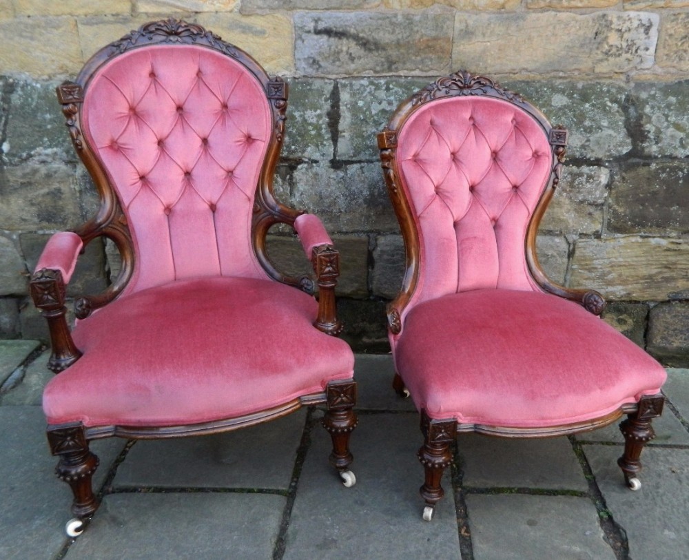 pair of Victorian chairs