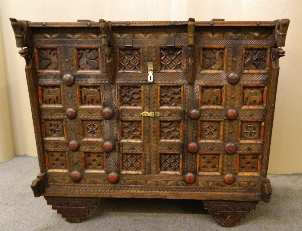 Indian carved cupboard