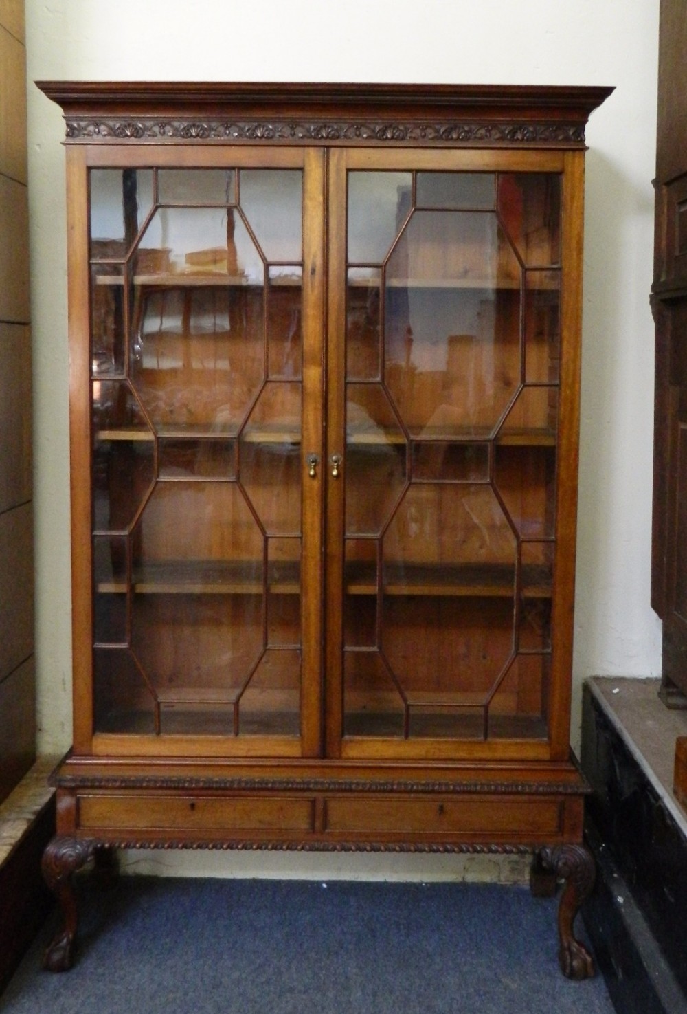 bookcase on stand
