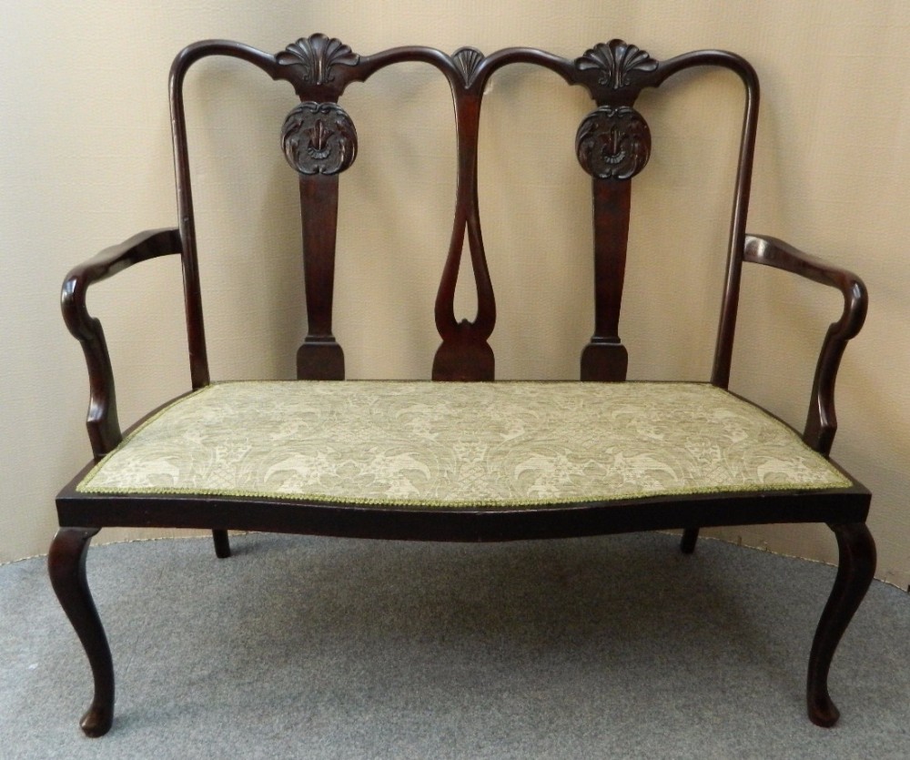 mahogany chair back sofa