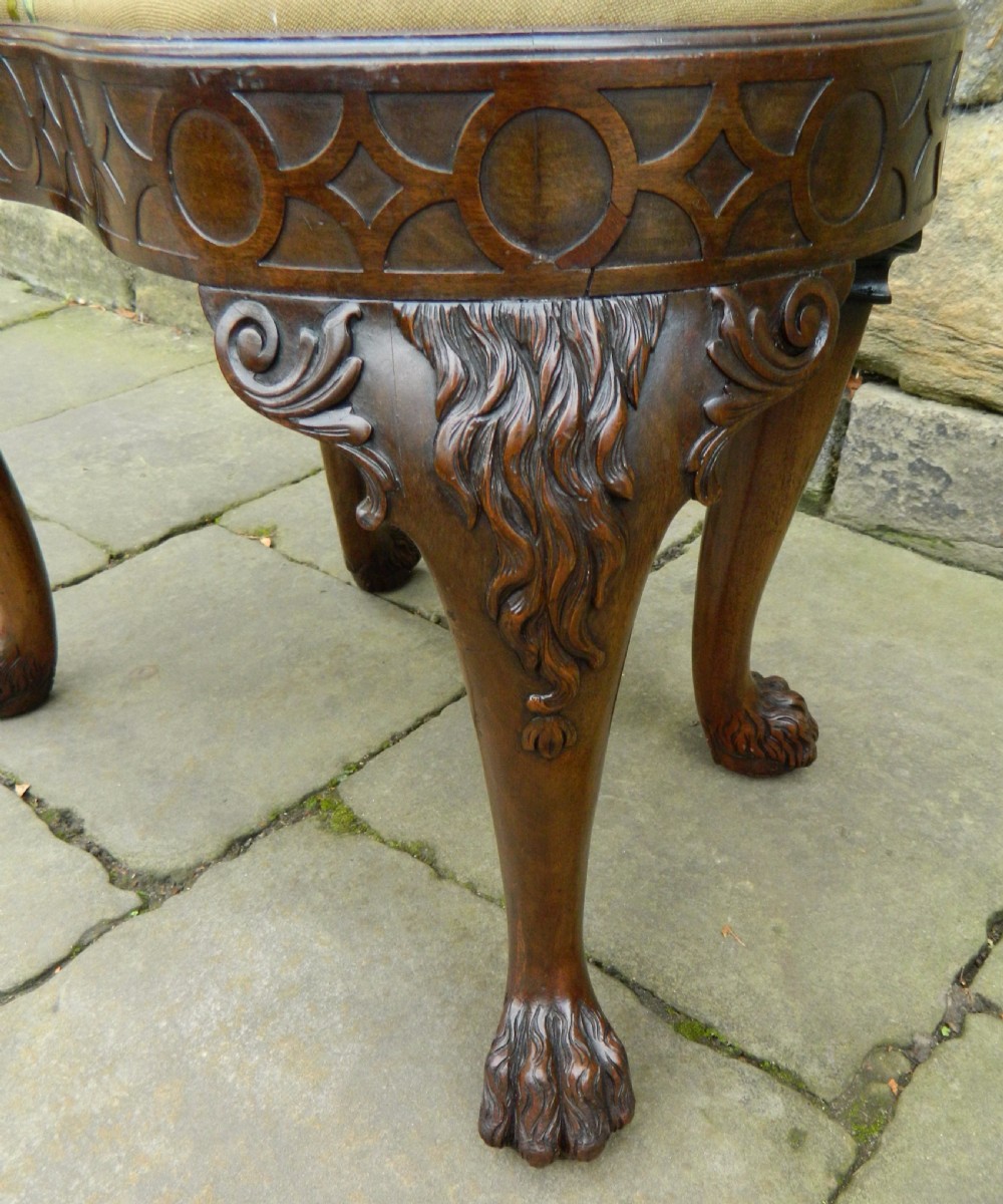 Mahogany dressing stool View III