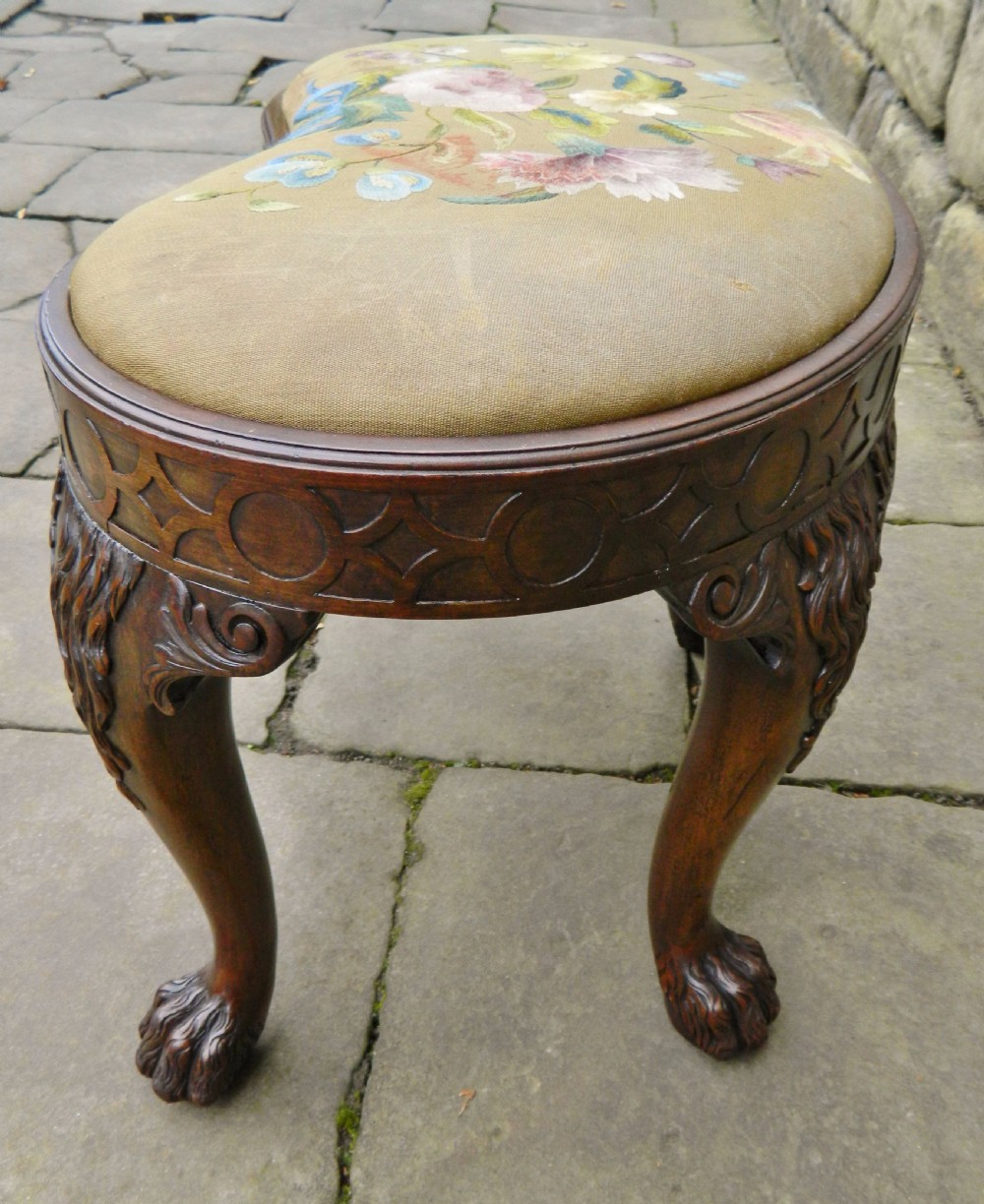 Mahogany dressing stool View IV