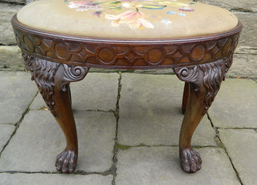 Mahogany dressing stool View V