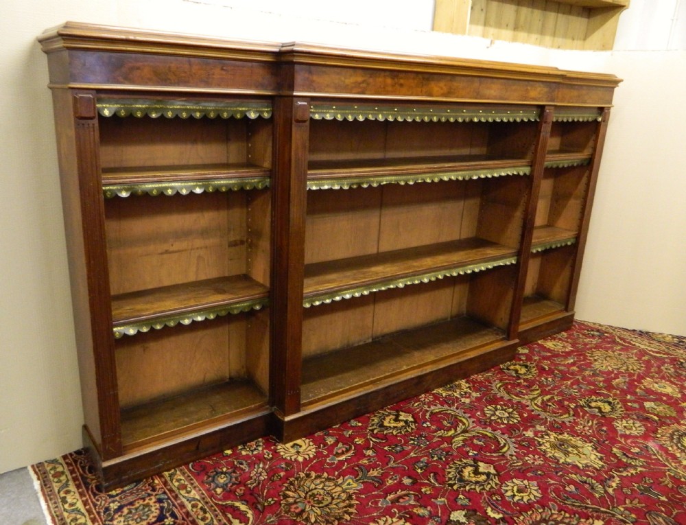 mahogany breakfront bookcase View III
