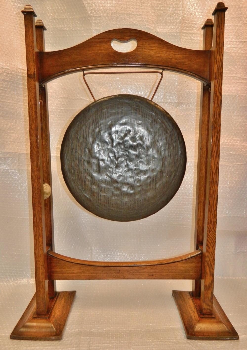 Arts & Crafts oak dinner gong View II