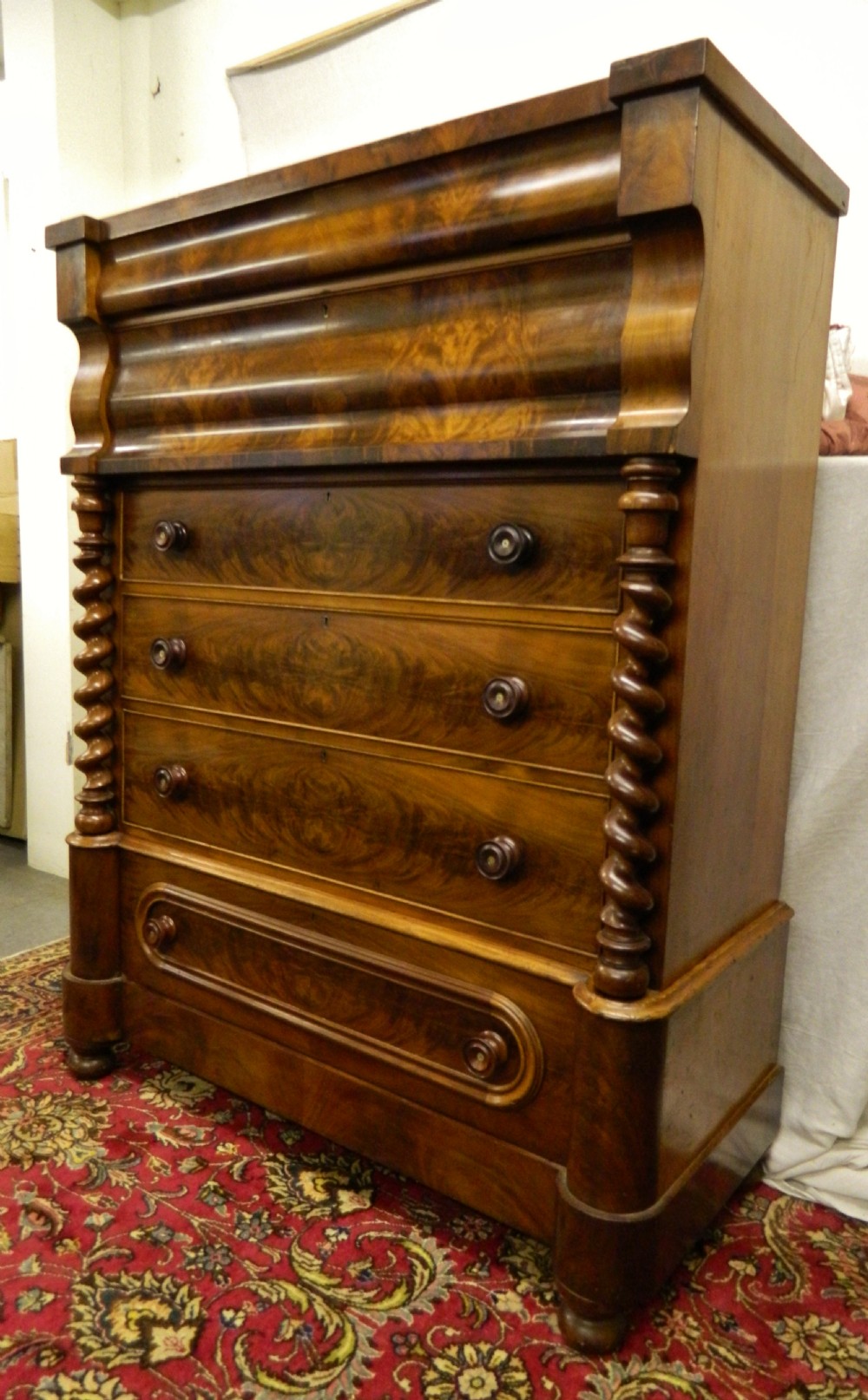 large mahogany chest of drawers View II