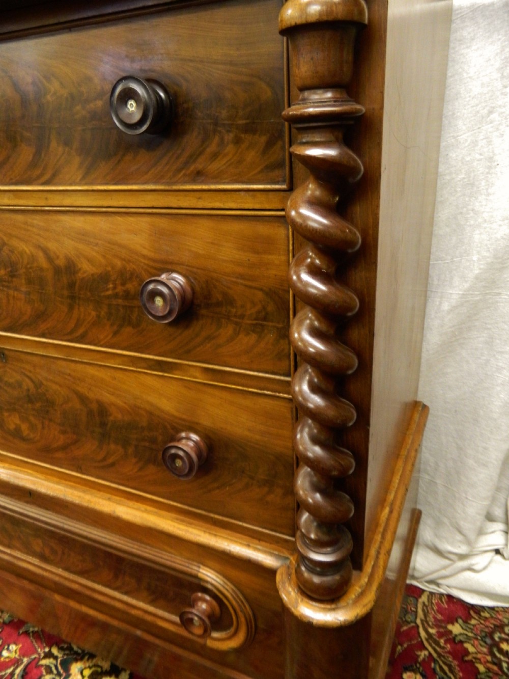 large mahogany chest of drawers View IV