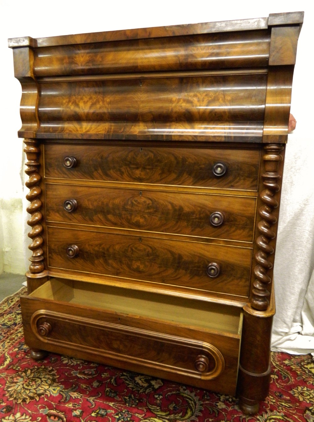 large mahogany chest of drawers View VII