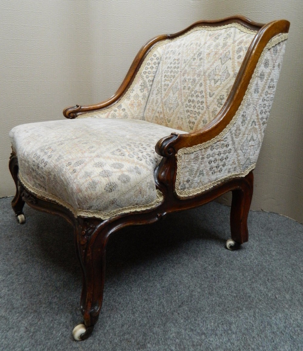 Victorian low back nursing chair 