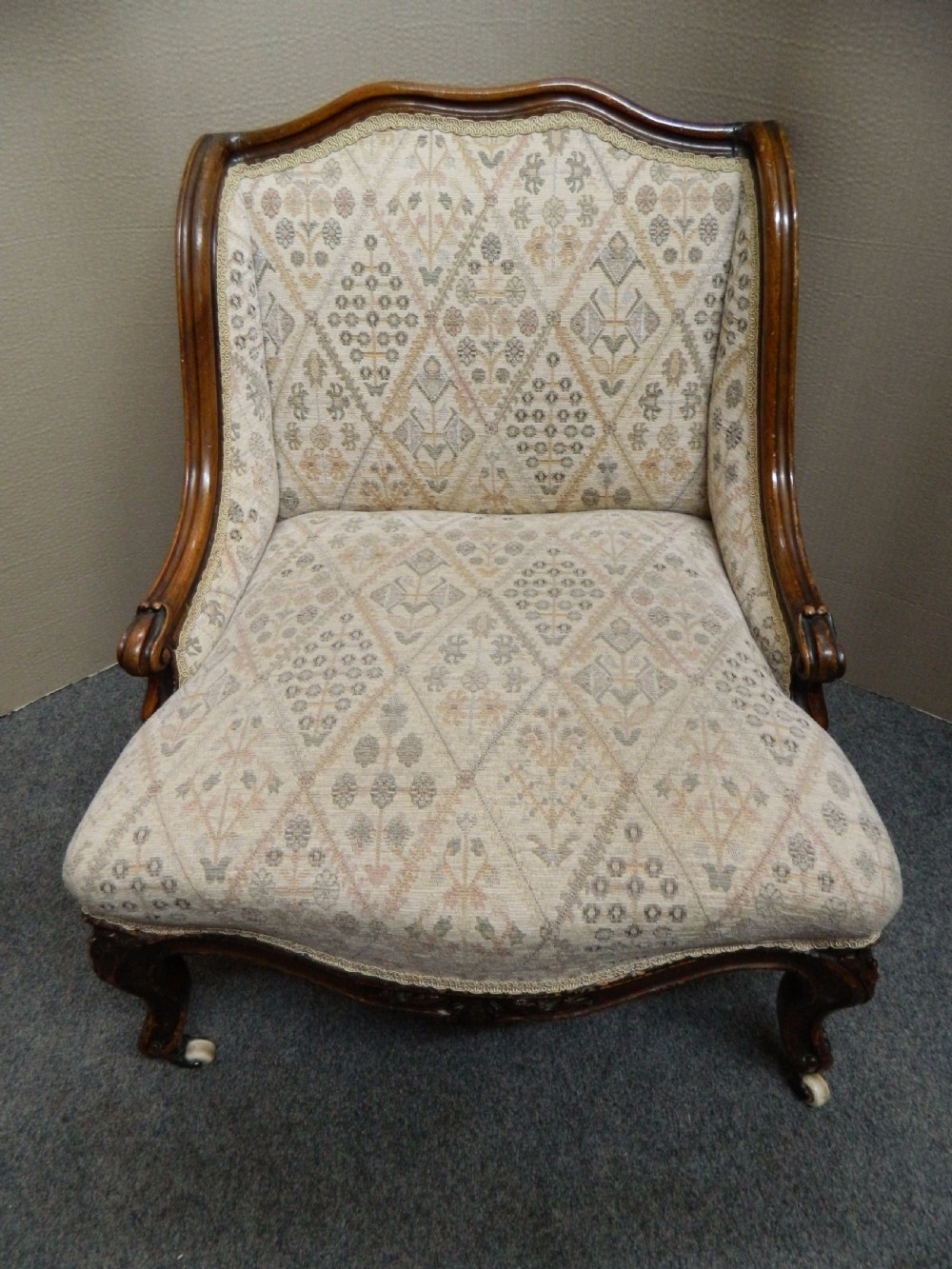 Victorian low back nursing chair  View IV