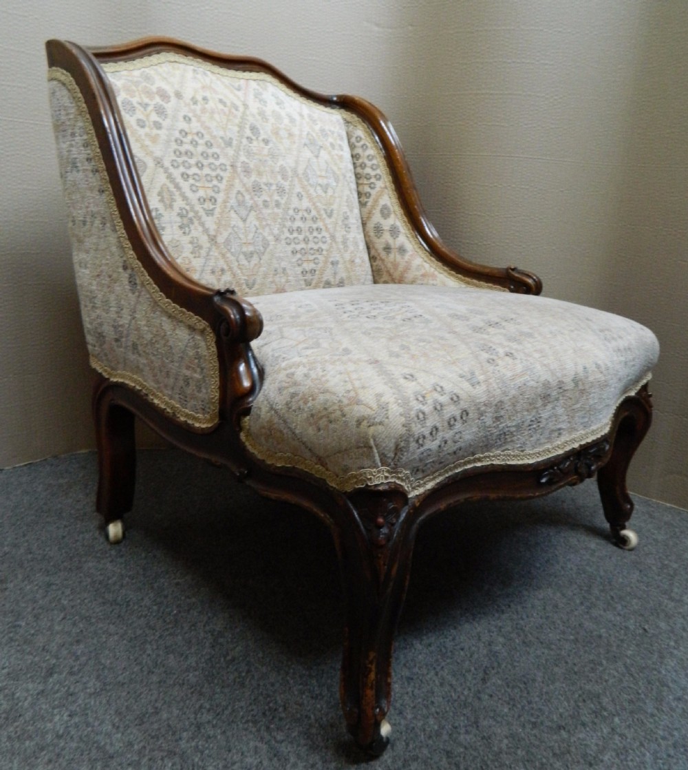 Victorian low back nursing chair  View V