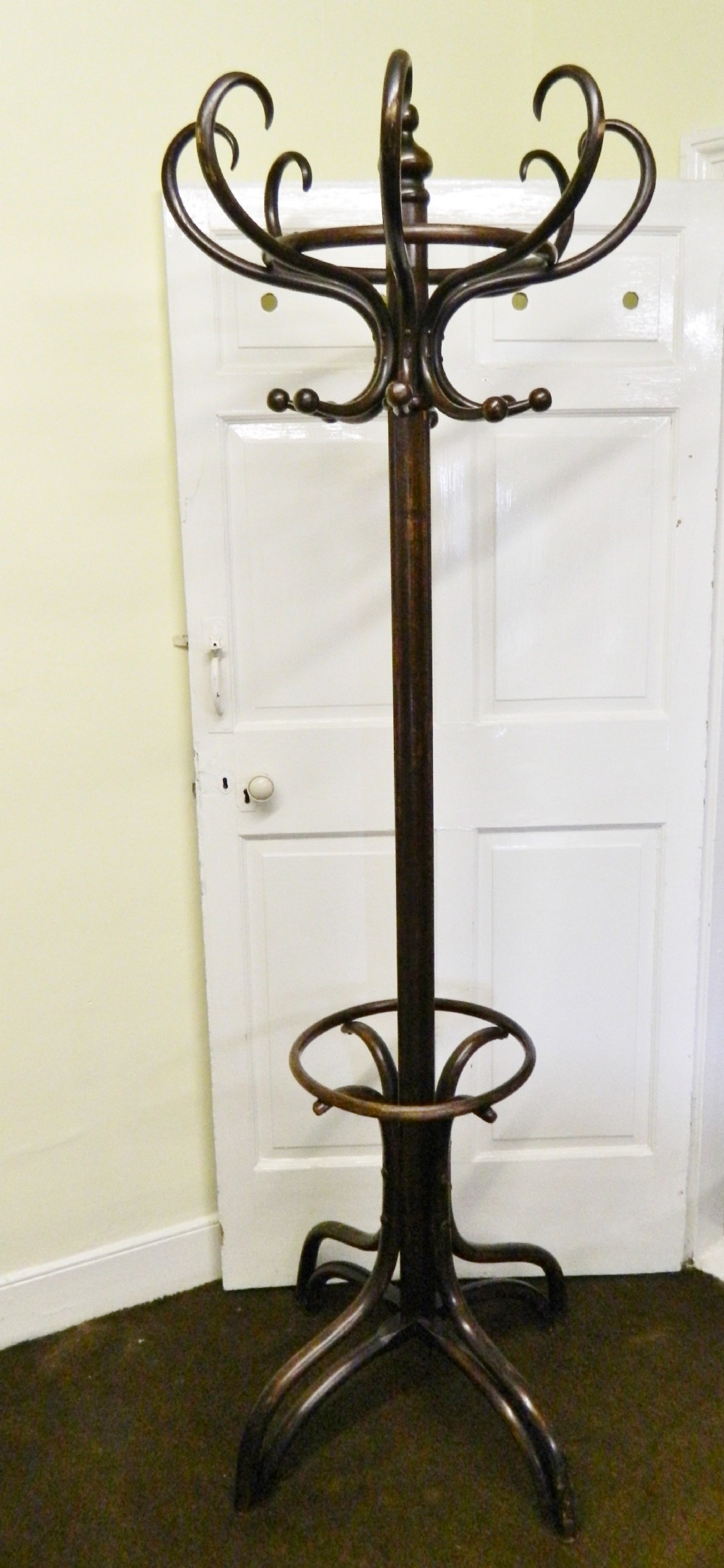 bentwood revolving hall stand