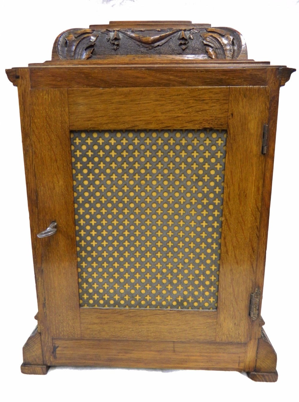 French oak & walnut mantel clock - Mougin Paris View V