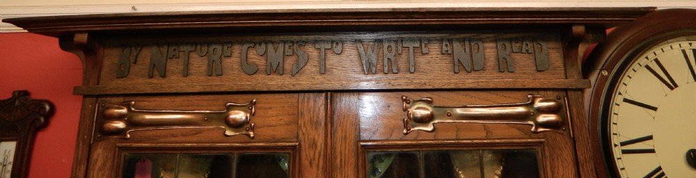 Arts & Crafts oak bookcase View III