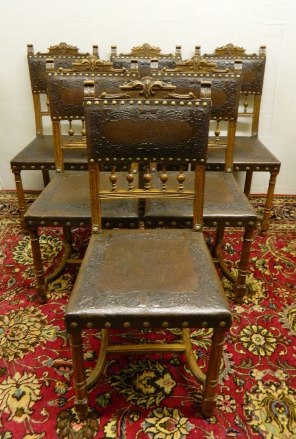 set of 6 Arts & Crafts dining chairs