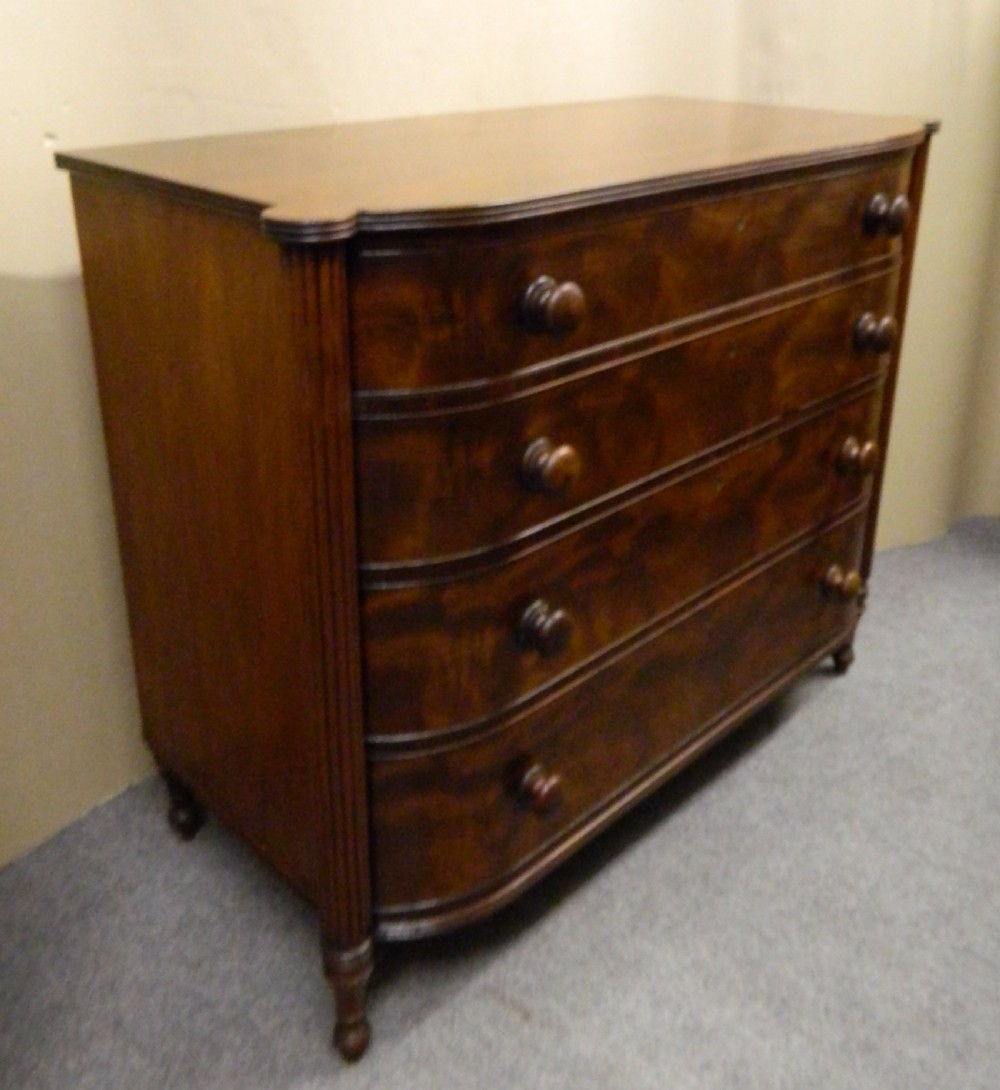 mahogany column chest of drawers View III